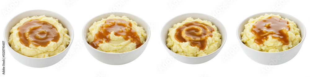 Mashed Potatoes with Gravy, Cut Out Set Mashed Potatoes with Gravy, Cut Out Set