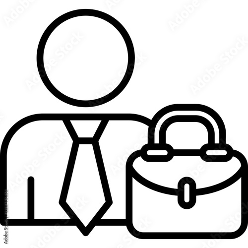 Teacher line icon