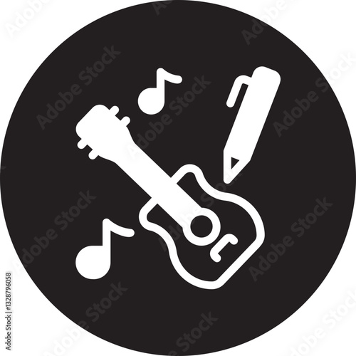 songwriter glyph icon
