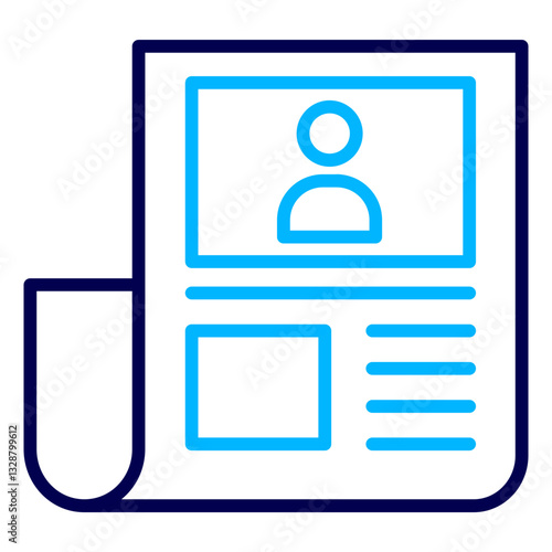 News Outline Color icon