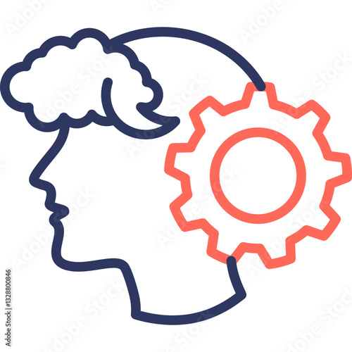 Creativity line color icon