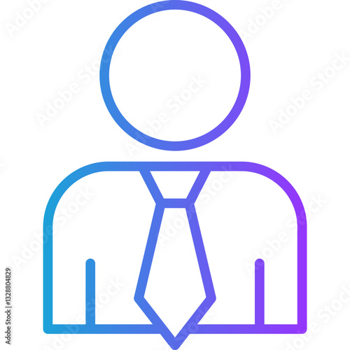 Coaching line gradient icon