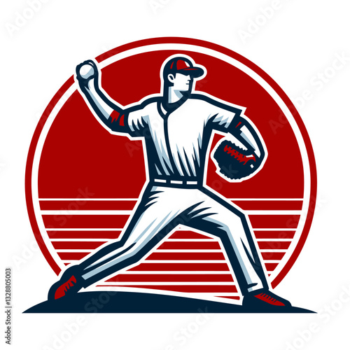 Baseball player vector and illustrations.