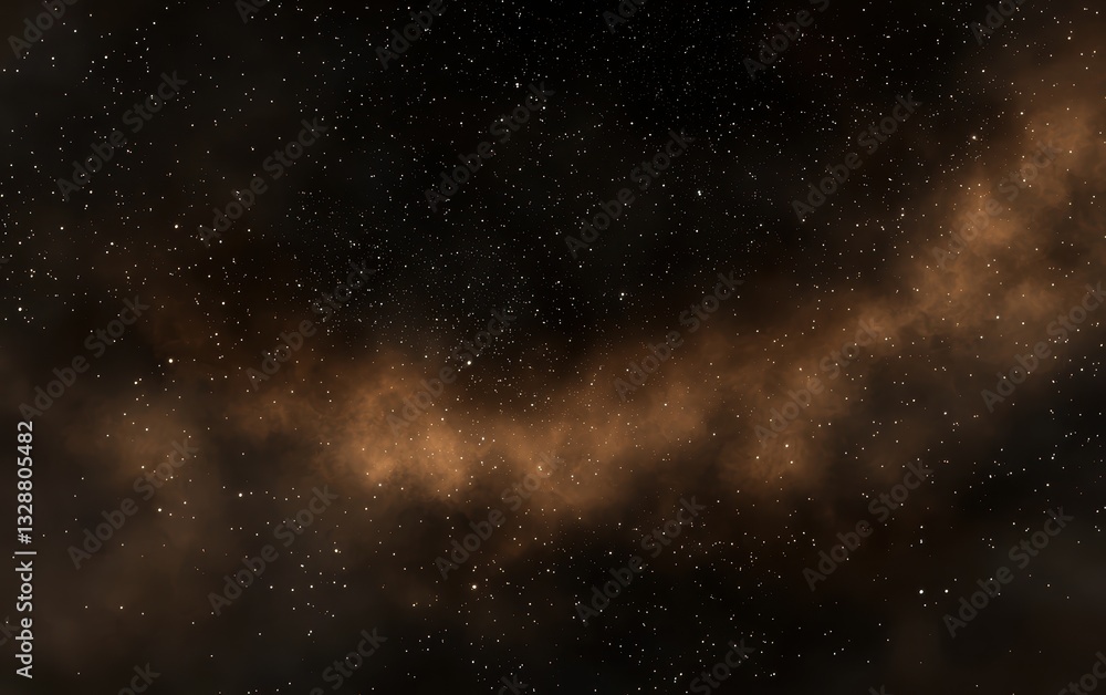 Obraz premium Stunning Night Sky with Stars and Nebula in Cosmic Universe