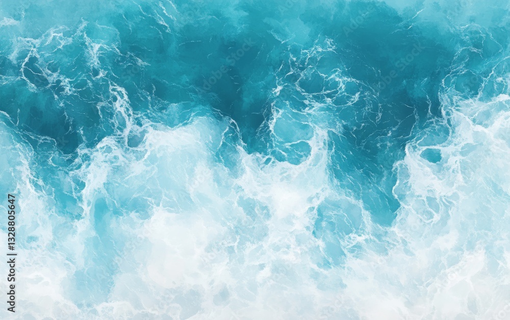A cool turquoise ocean gradient. Featuring turquoise blues, light greens, and soft whites A cool turquoise ocean gradient. Featuring turquoise blues, light greens, and soft whites