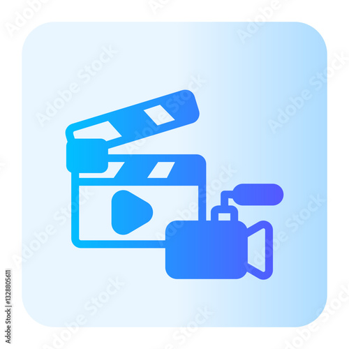 cinema gradient icon