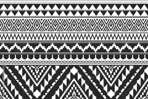Ethnic geometric pattern, seamless pattern of the Navajo tribe. Native American ethnic. Seamless vector pattern ethnic, seamless Mexican rug, woven carpet. Folk embroidery, Bohemian, Aztec style.
