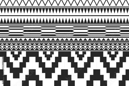 Ethnic geometric pattern, seamless pattern of the Navajo tribe. Native American ethnic. Seamless vector pattern ethnic, seamless Mexican rug, woven carpet. Folk embroidery, Bohemian, Aztec style.