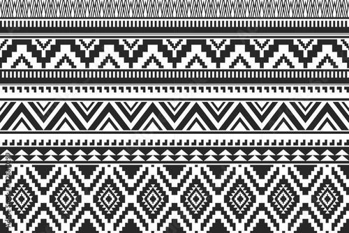 Ethnic geometric pattern, seamless pattern of the Navajo tribe. Native American ethnic. Seamless vector pattern ethnic, seamless Mexican rug, woven carpet. Folk embroidery, Bohemian, Aztec style.