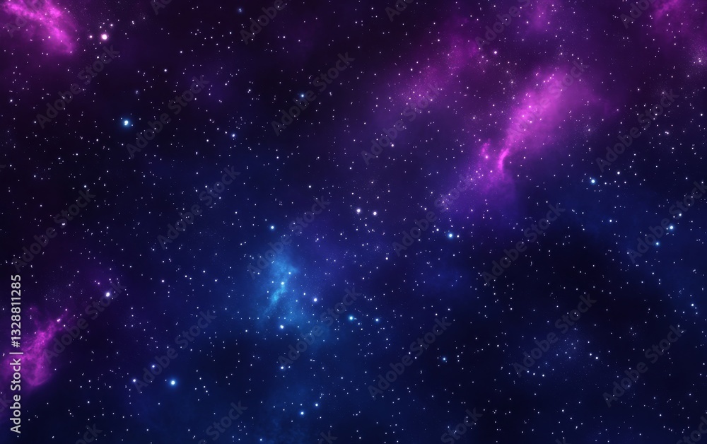 A cosmic starry sky gradient background. Featuring dark purples, blues, and twinkling whites A cosmic starry sky gradient background. Featuring dark purples, blues, and twinkling whites