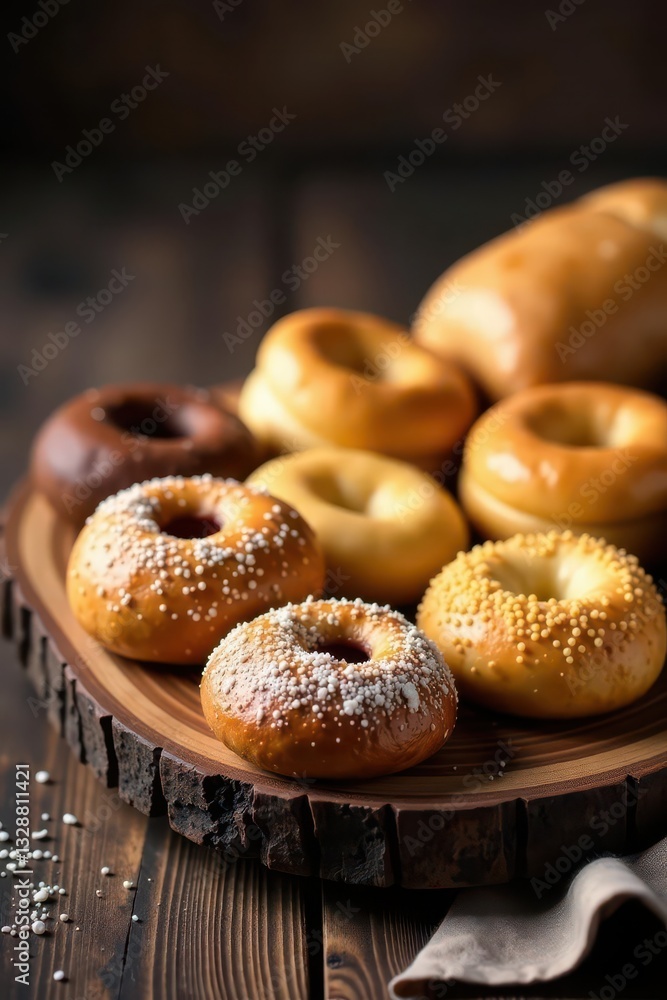 Assorted pastries, bread, and cookies on rustic wood , food, delicious Assorted pastries, bread, and cookies on rustic wood , food, delicious