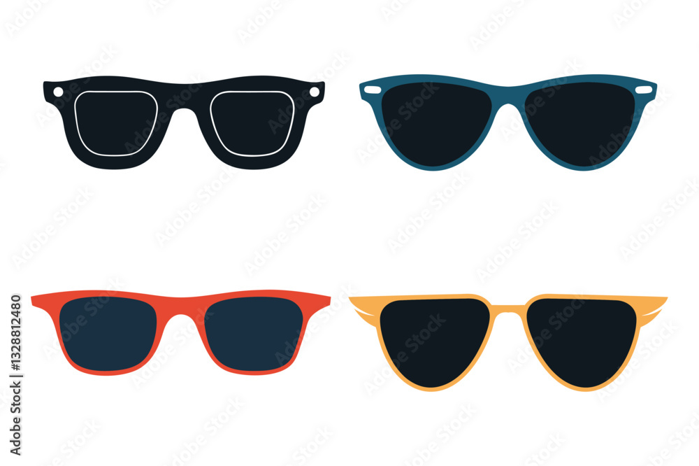 Eye-Catching Fashionable Sunglasses Graphic Vector Illustration. Eye-Catching Fashionable Sunglasses Graphic Vector Illustration.