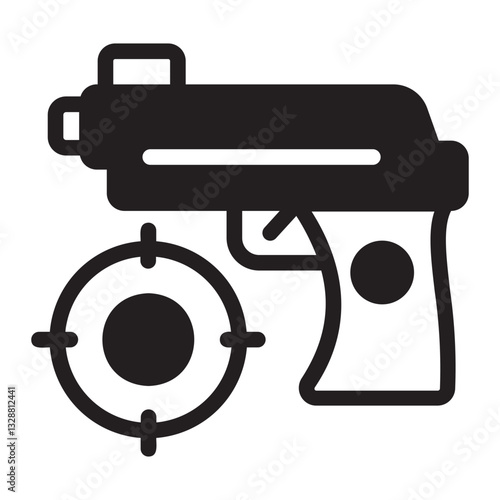 Hunting glyph icon