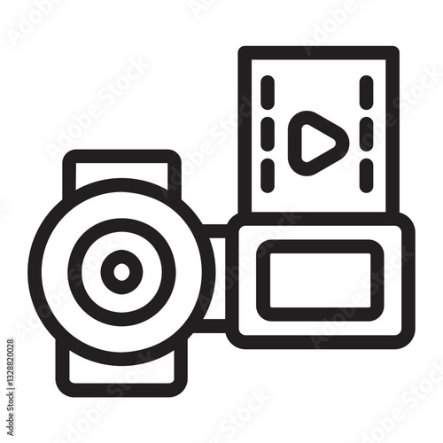 Vlogger  line icon