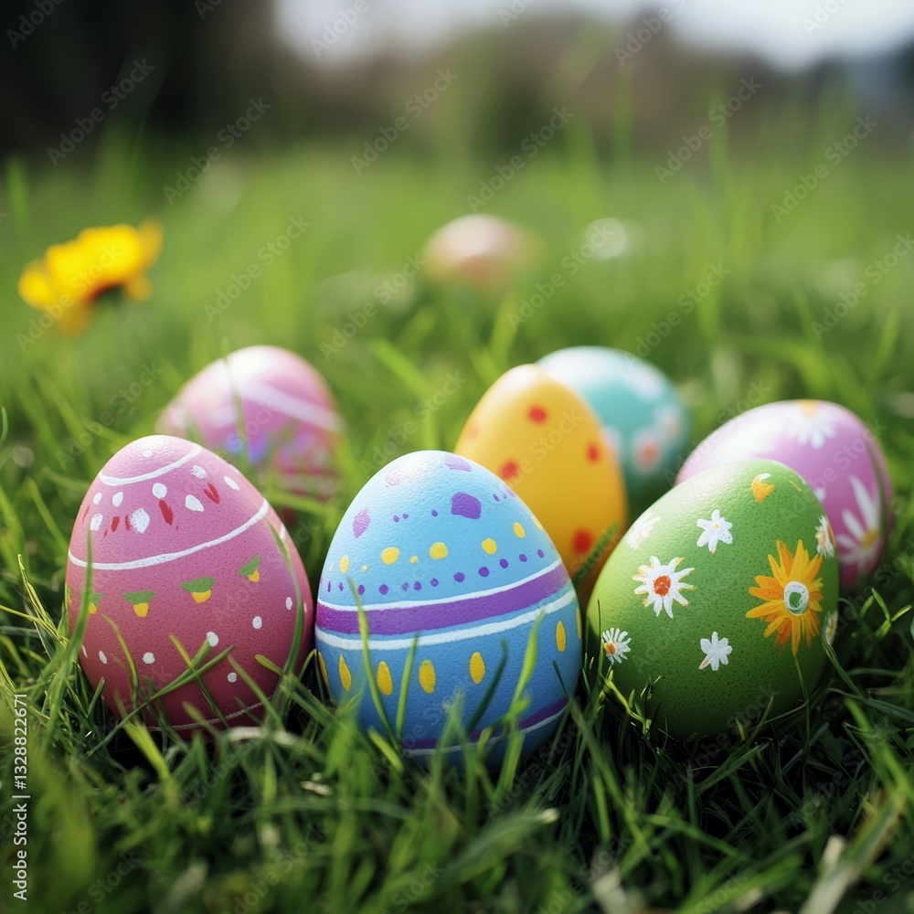 Easter egg hunt celebration park outdoor event springtime ground level family fun activities Easter egg hunt celebration park outdoor event springtime ground level family fun activities