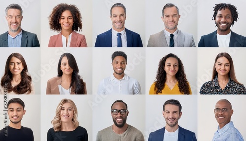 collection of head shots featuring a diverse range of smiling individuals
