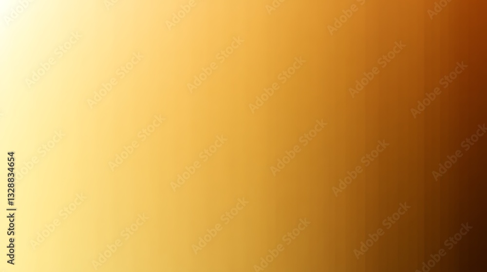 An abstract display of gradient shades of yellow to brown colors