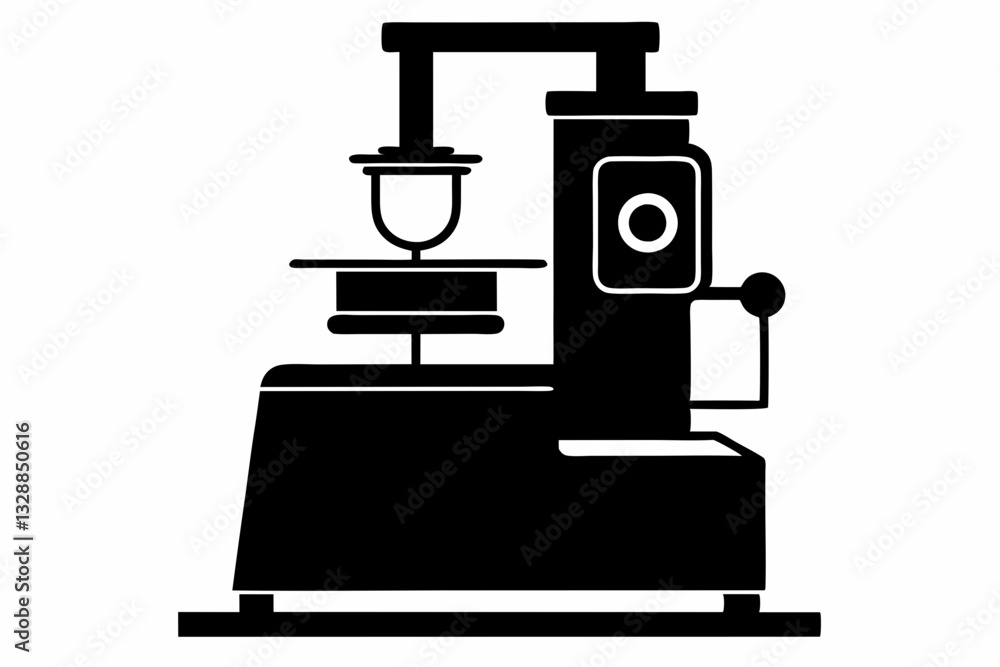 rheometer line art silhouette vector illustration rheometer line art silhouette vector illustration