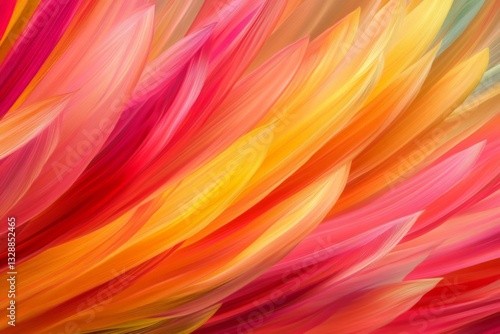 Wallpaper Mural Colorful waves of petals create a vibrant backdrop evoking warmth and energy in a bright floral arrangement Torontodigital.ca