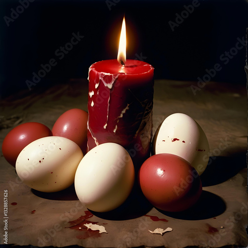 Vintage Easter composition
