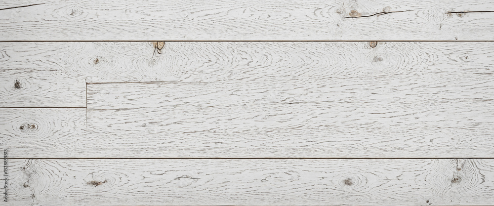 Naklejka premium white wooden surface with subtle grain and knots for a rustic vintage natural backdrop design