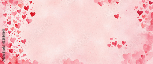 a soft pink watercolor canv...