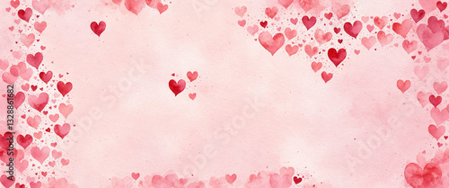 a soft pink watercolor canv...