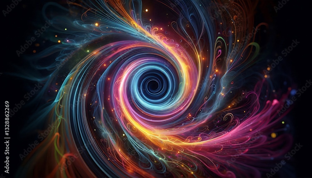 Vibrant Swirl of Colors: A Mesmerizing Digital Art Vibrant Swirl of Colors: A Mesmerizing Digital Art