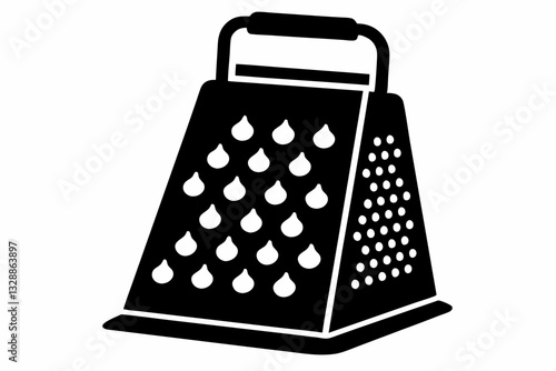 electric cheese grater line art silhouette vector illustration