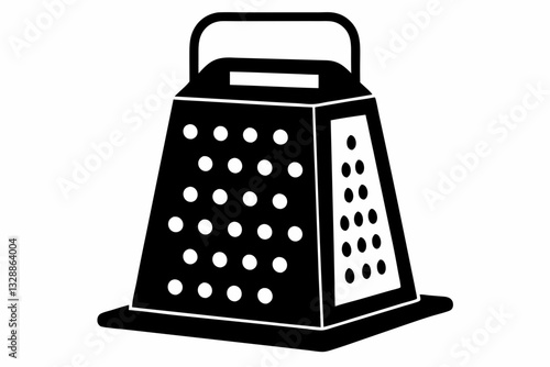 electric cheese grater line art silhouette vector illustration