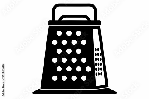 electric cheese grater line art silhouette vector illustration