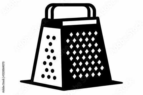 electric cheese grater line art silhouette vector illustration