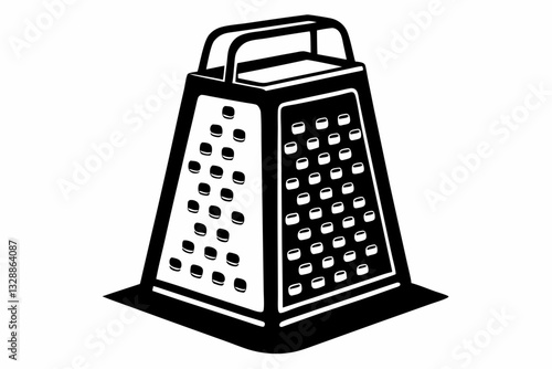 electric cheese grater line art silhouette vector illustration