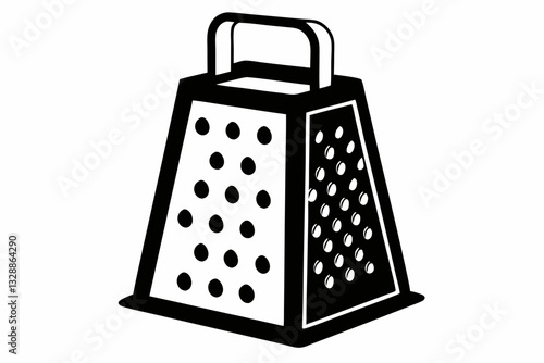 electric cheese grater line art silhouette vector illustration