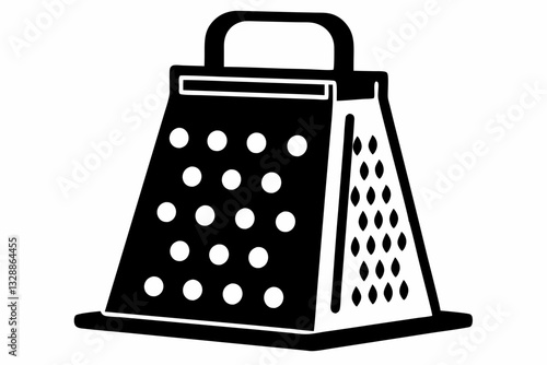 electric cheese grater line art silhouette vector illustration