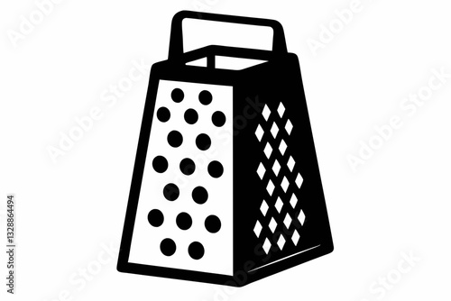 electric cheese grater line art silhouette vector illustration
