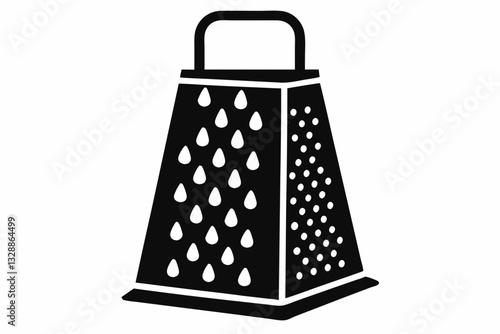 electric cheese grater line art silhouette vector illustration