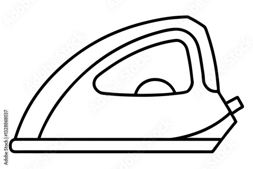 iron line art silhouette vector illustration