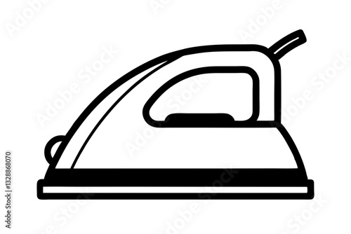 iron line art silhouette vector illustration