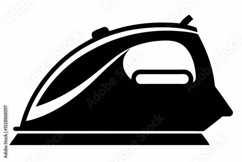 iron line art silhouette vector illustration