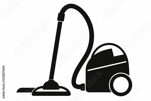 vacuum cleaner line art silhouette vector illustration