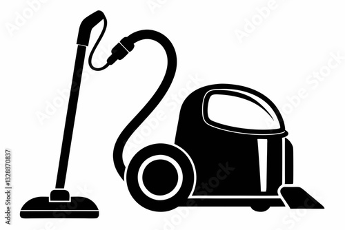 vacuum cleaner line art silhouette vector illustration
