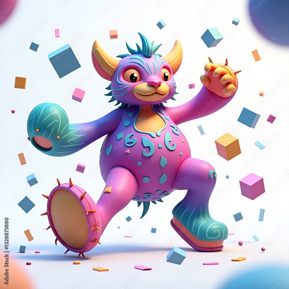 Naklejka premium Imaginary creature from AI