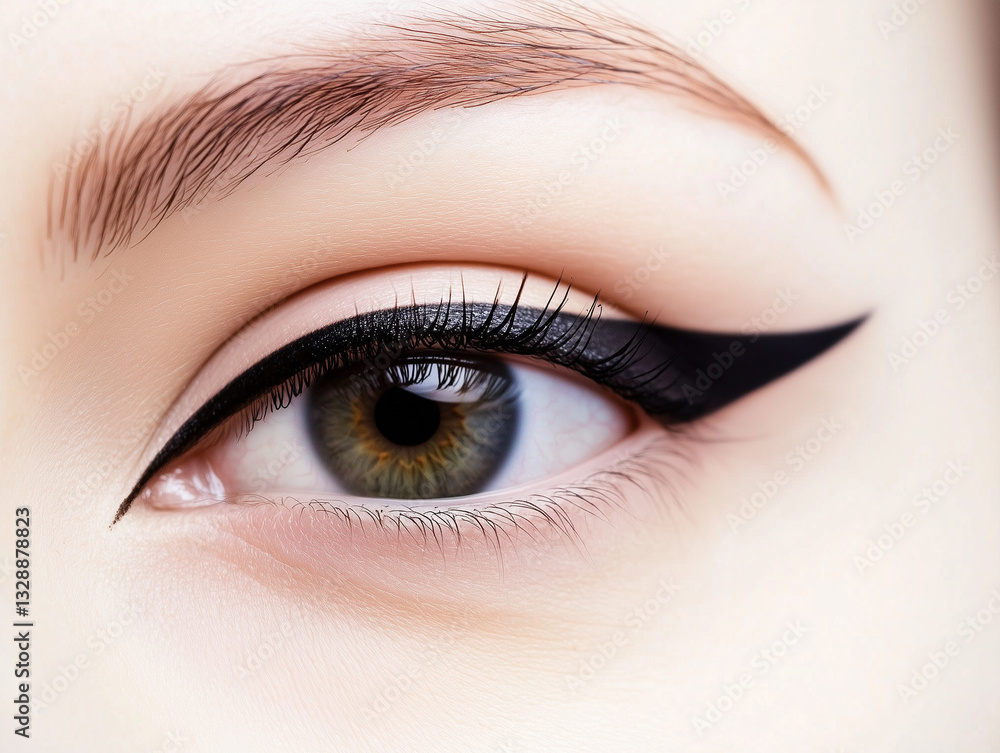 Obraz premium eyeliner makeup 