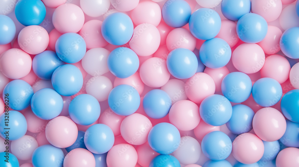 custom made wallpaper toronto digitalPink and blue round gum balls close up, candy texture.
