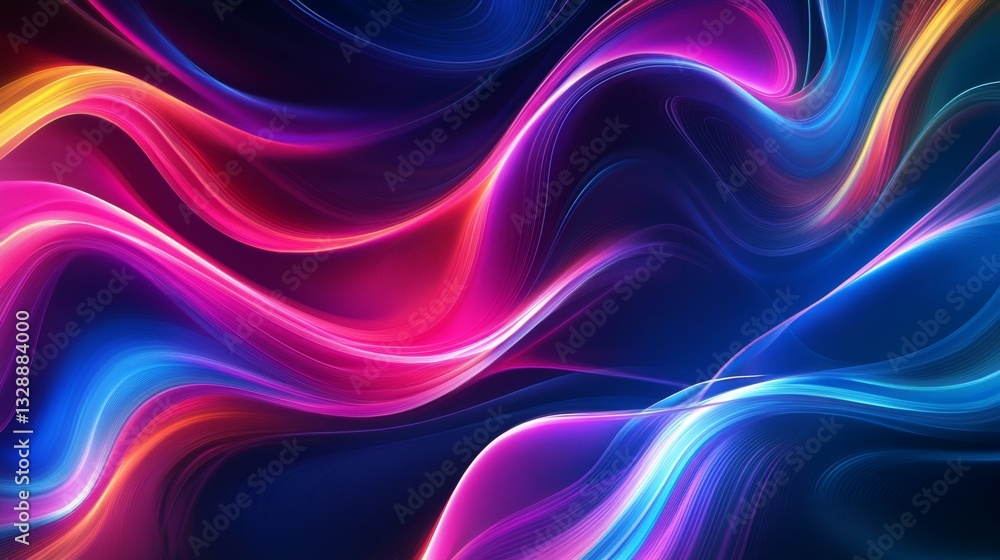 A vibrant abstract background with swirling neon colors and smooth gradients, creating a dynamic and energetic visual effect for modern design. A vibrant abstract background with swirling neon colors and smooth gradients, creating a dynamic and energetic visual effect for modern design.