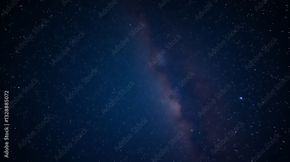 blue night sky milky way and star on dark background with noise and grain, Created with generative AI. blue night sky milky way and star on dark background with noise and grain, Created with generative AI.