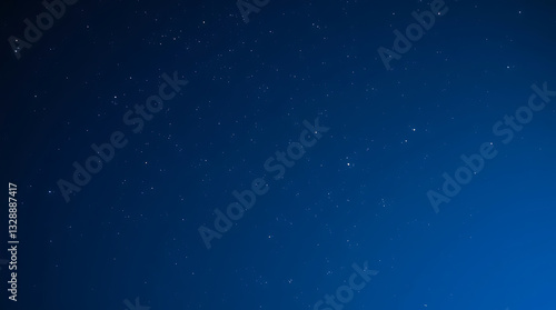 blue night sky milky way and star on dark background with noise and grain, Created with generative AI.