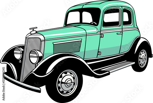 old truck vector