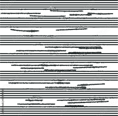 Texture with horizontal lines and noisy areas between the straight stripes.